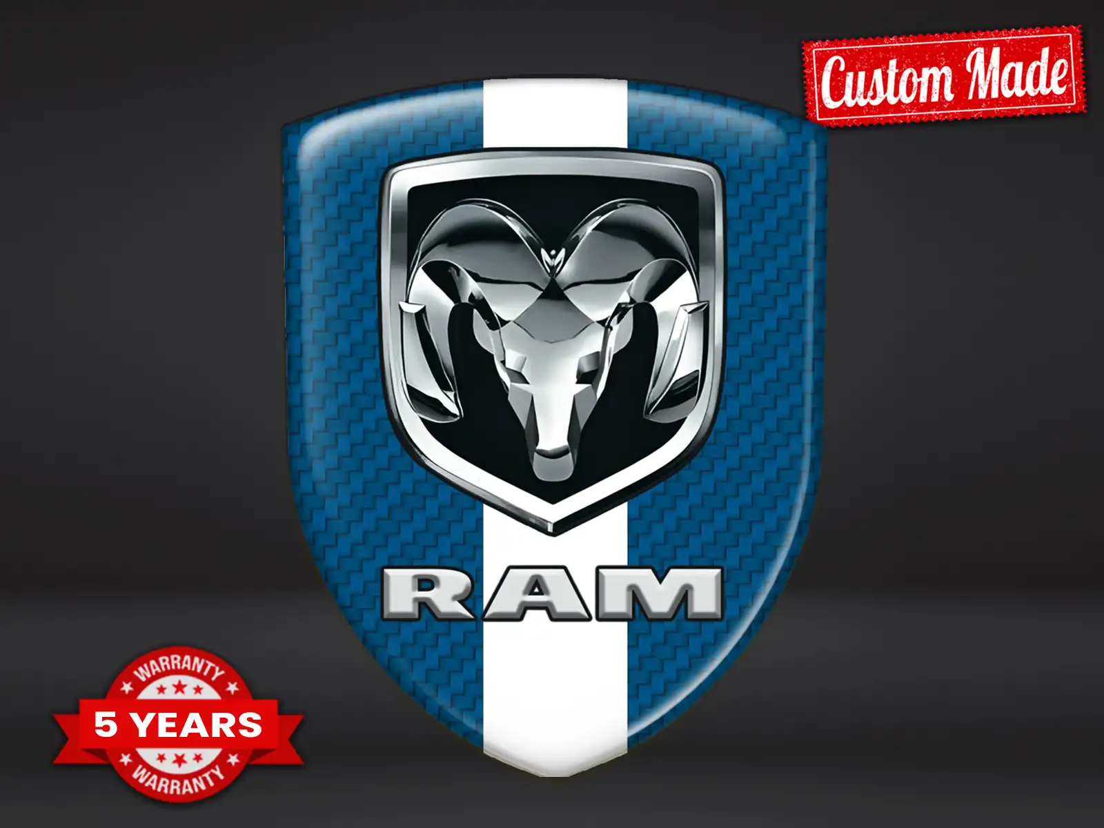 Dodge Sticker Bombé Édition Premium Badges Auto Perso